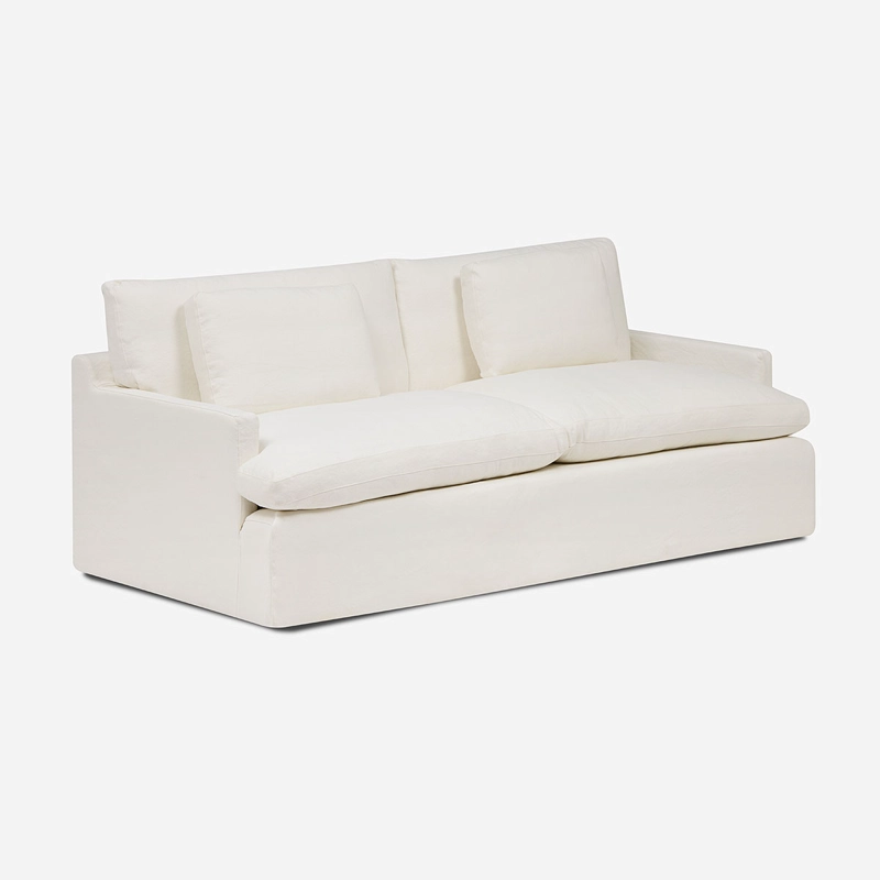 SOFA AGUASCAL 3 CUERPOS TELA BLANCA - 1