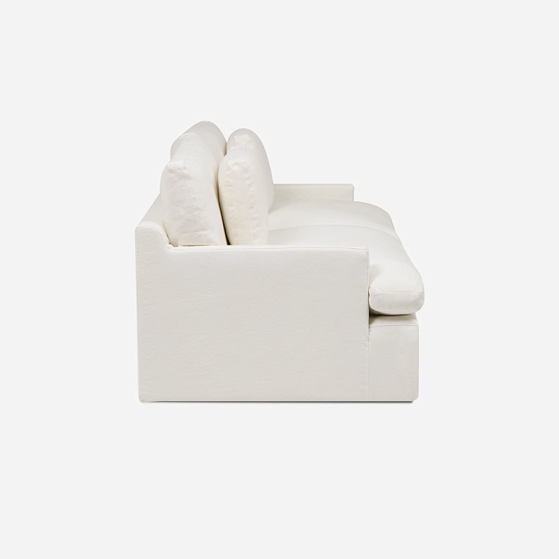 SOFA AGUASCAL 3 CUERPOS TELA BLANCA - 3