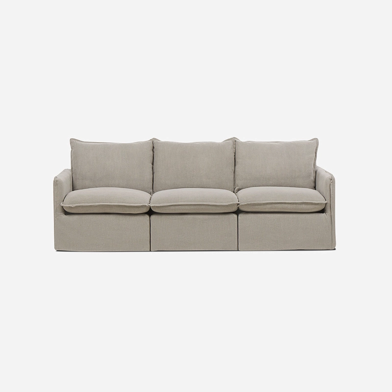 SOFA MODULAR TERRA 3 PIEZAS TELA TAUPE - 2