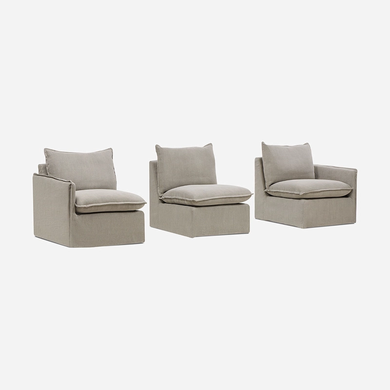 SOFA MODULAR TERRA 3 PIEZAS TELA TAUPE - 5