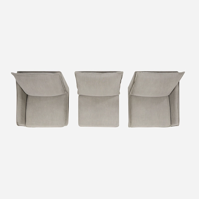 SOFA MODULAR TERRA 3 PIEZAS TELA TAUPE - 9