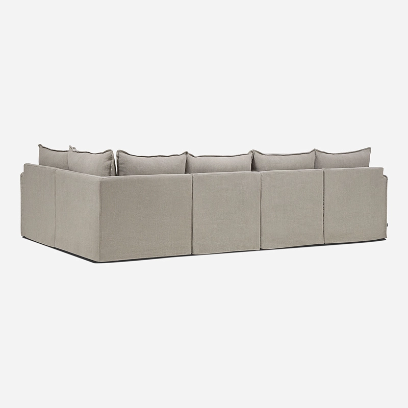 SECCIONAL TERRA 5 PIEZAS TELA TAUPE - 4