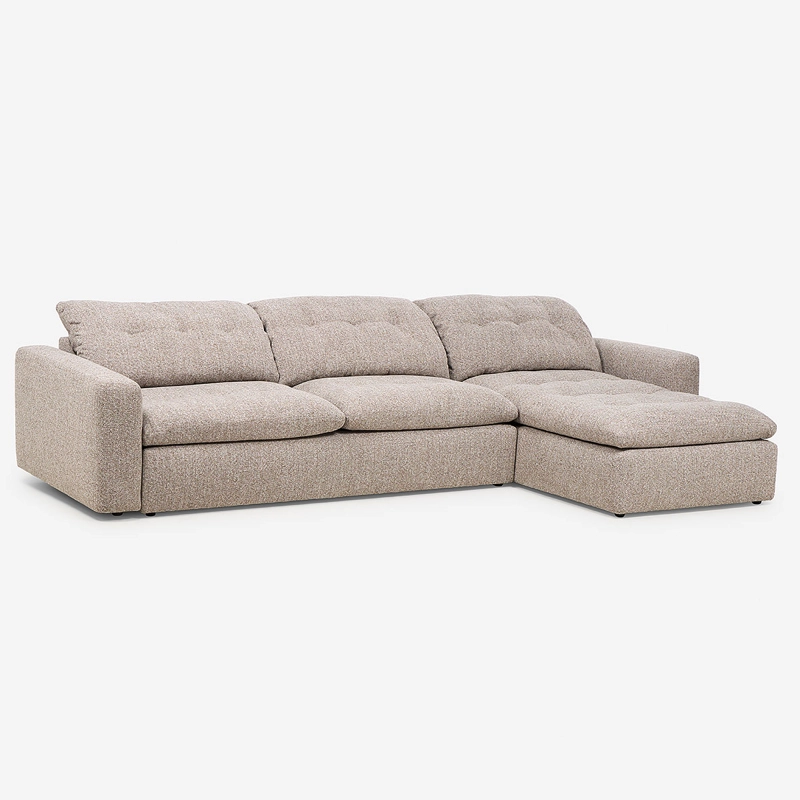 SECCIONAL CASTELLI DERECHO TELA TAUPE - 1