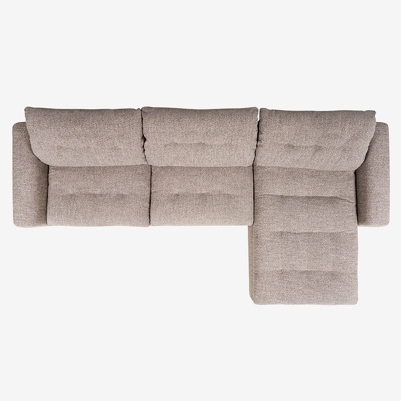 SECCIONAL CASTELLI DERECHO TELA TAUPE - 3