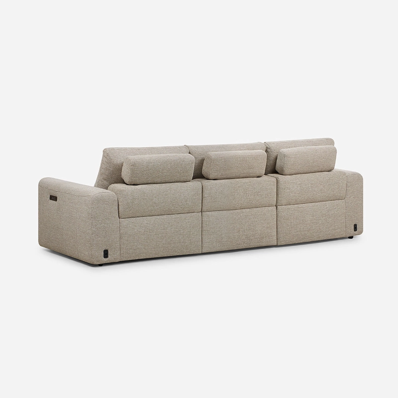 SOFA MODULAR KAMEN RECLINABLE 3 PIEZAS ELE CTRICO BEIGE - 5