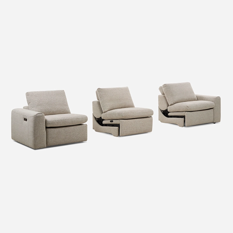 SOFA MODULAR KAMEN RECLINABLE 3 PIEZAS ELE CTRICO BEIGE - 6