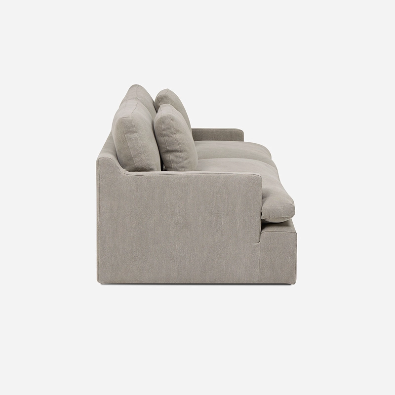 SOFA AGUASCAL 3 CUERPOS TELA TAUPE - 3