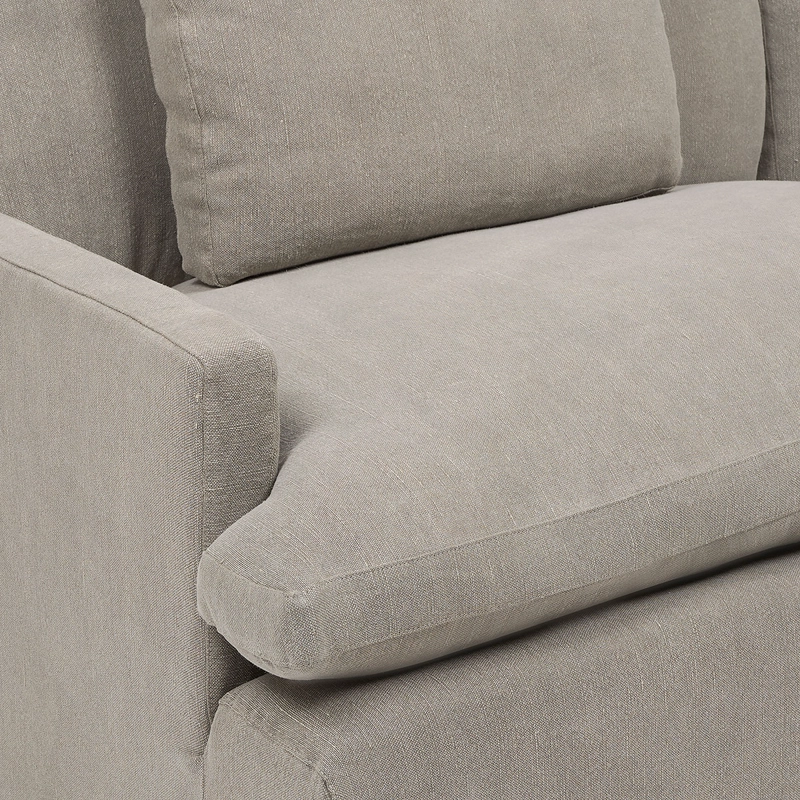 SOFA AGUASCAL 3 CUERPOS TELA TAUPE - 5
