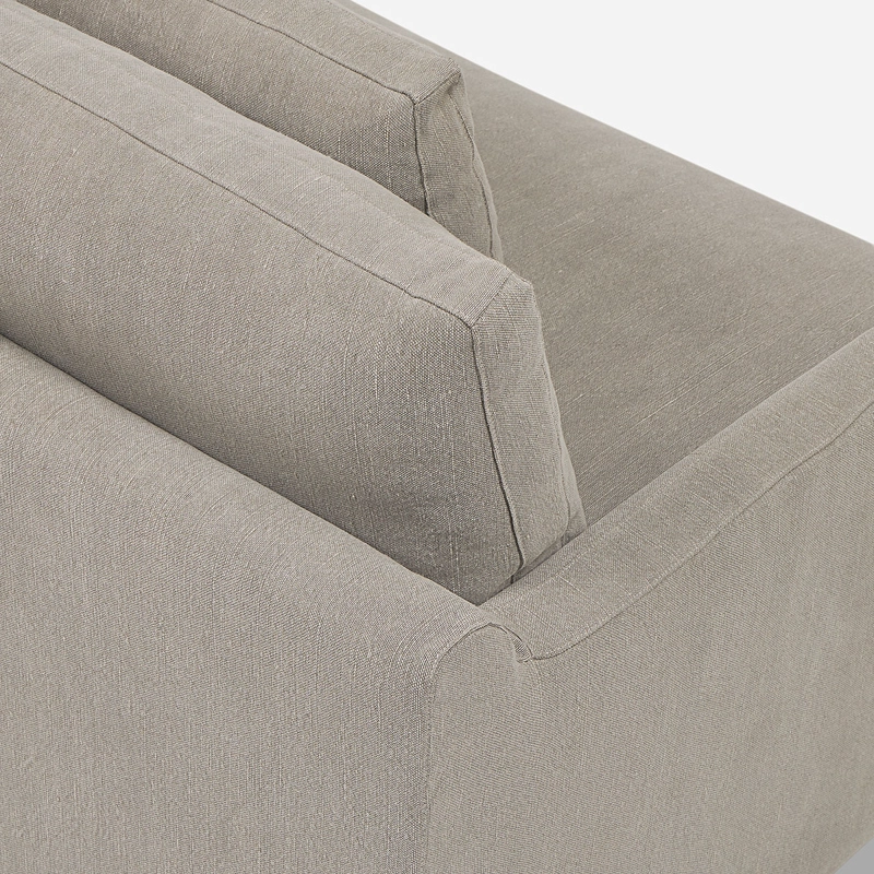 SOFA AGUASCAL 3 CUERPOS TELA TAUPE - 6