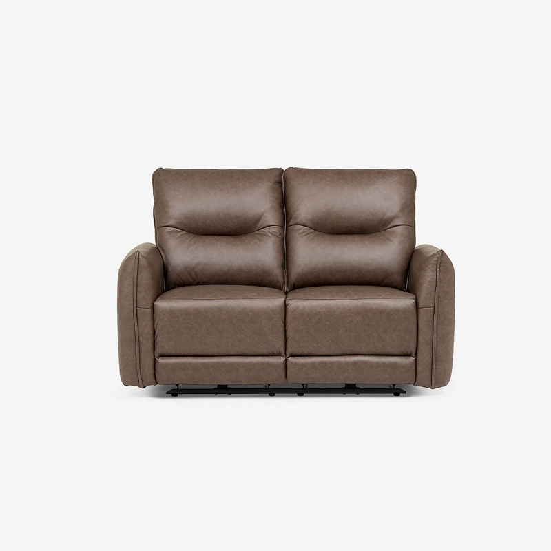 SOFA RECLINABLE KANO 2 CUERPOS ELE CTRICO TELA CAFE - 3