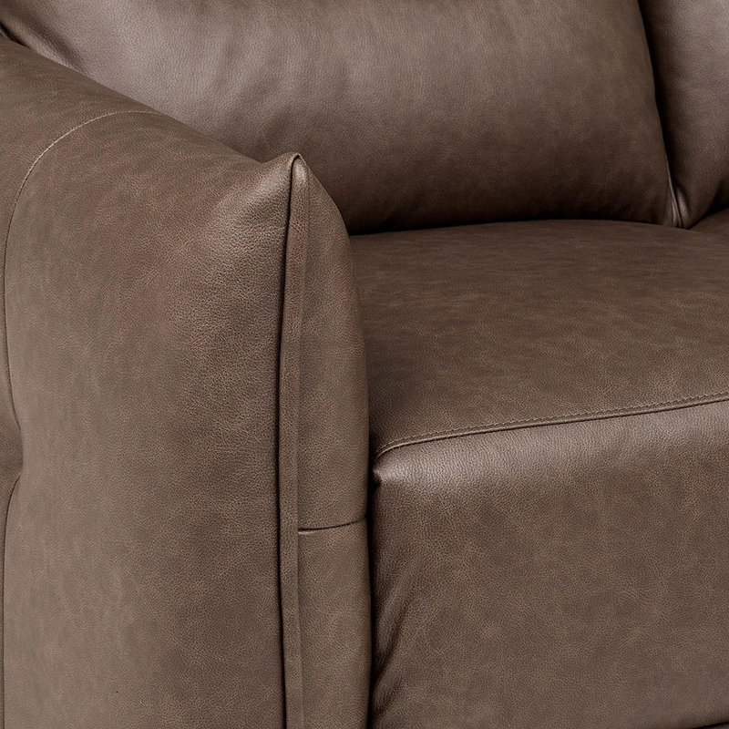 SOFA RECLINABLE KANO 2 CUERPOS ELE CTRICO TELA CAFE - 5