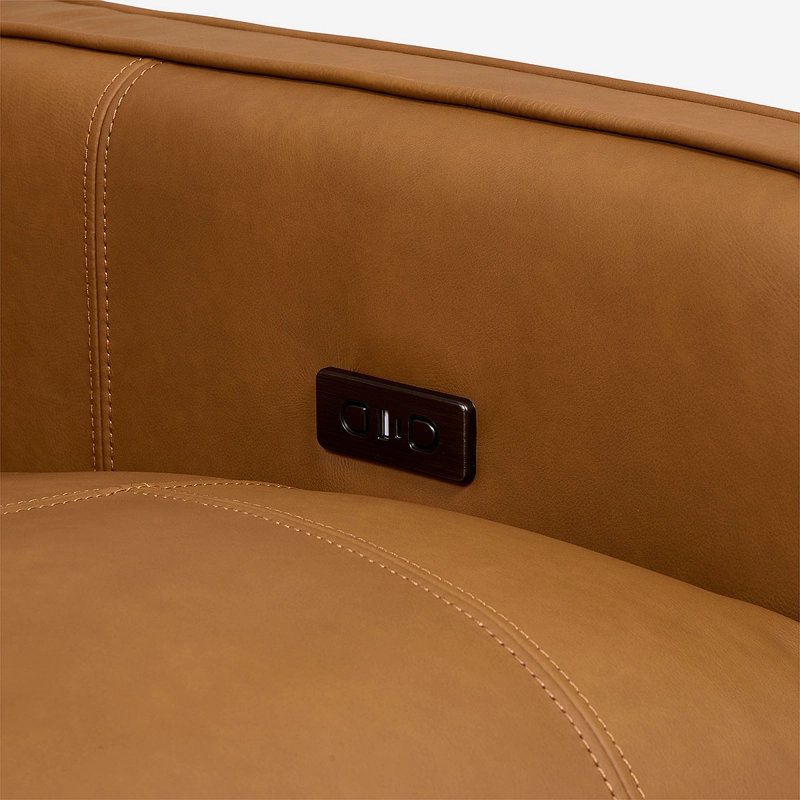 SOFA RECLINABLE MONTALVO 2 CUERPOS CUERO/PVC ELE CTRICO - 5