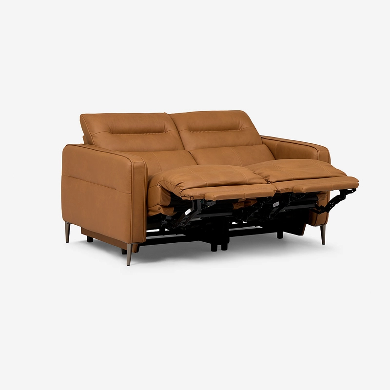 SOFA RECLINABLE MONTALVO 2 CUERPOS CUERO/PVC ELE CTRICO - 6