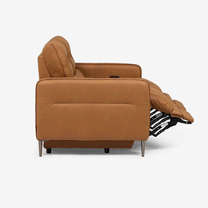 SOFA RECLINABLE MONTALVO 2 CUERPOS CUERO/PVC ELE CTRICO - 7