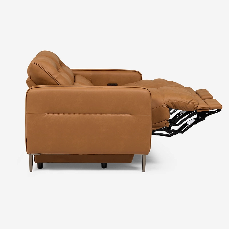 SOFA RECLINABLE MONTALVO 2 CUERPOS CUERO/PVC ELE CTRICO - 8
