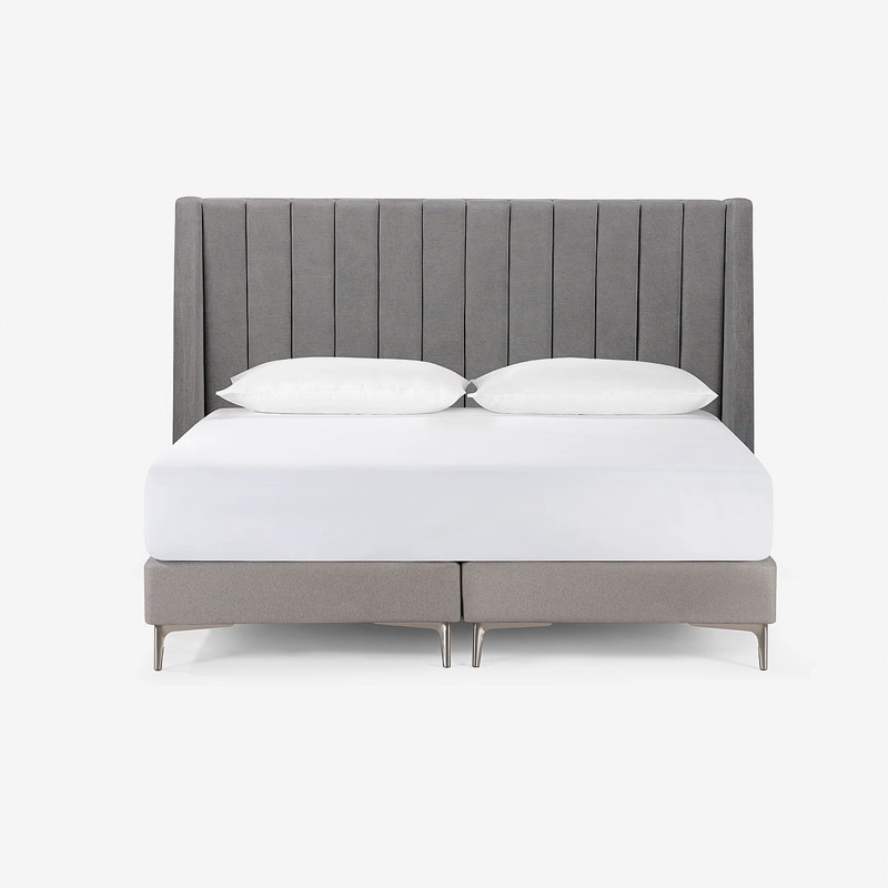 RESPALDO NEW BRICKELL TELA SUPER KING COLOR ACERO - 1