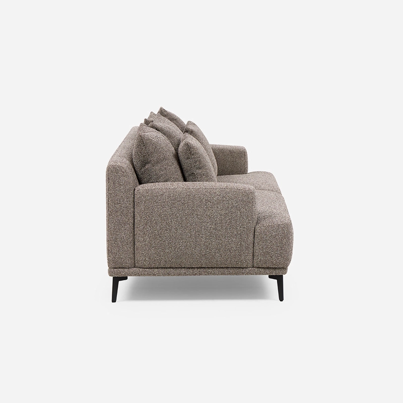SOFA SOHO 3 CUERPOS TELA MARRON - 4