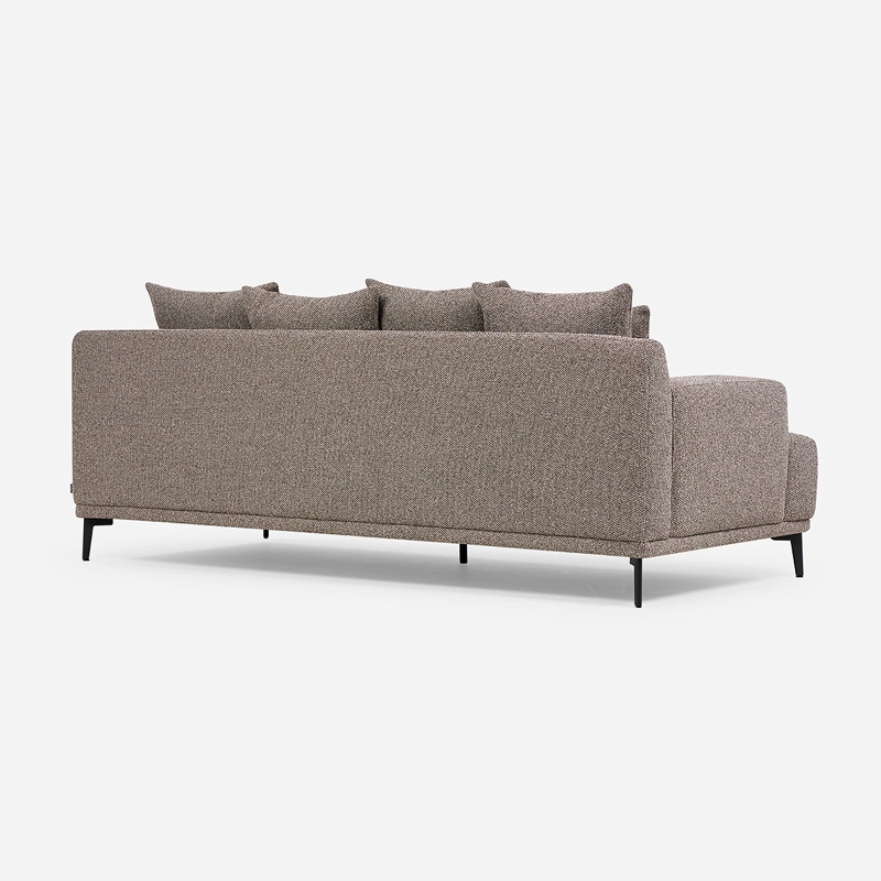 SOFA SOHO 3 CUERPOS TELA MARRON - 5