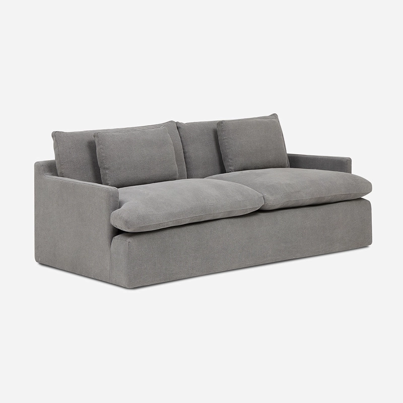 SOFA AGUASCAL 3 CUERPOS TELA GRAFITO - 1