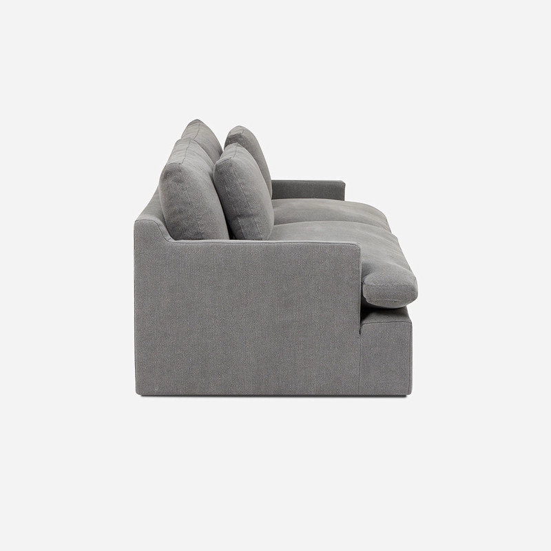 SOFA AGUASCAL 3 CUERPOS TELA GRAFITO - 3