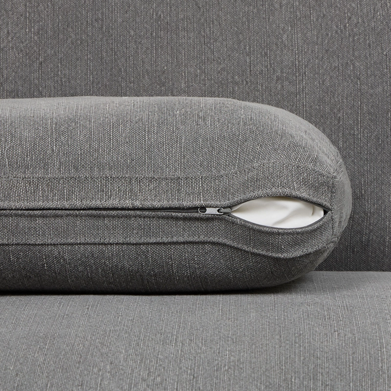 SOFA AGUASCAL 3 CUERPOS TELA GRAFITO - 8