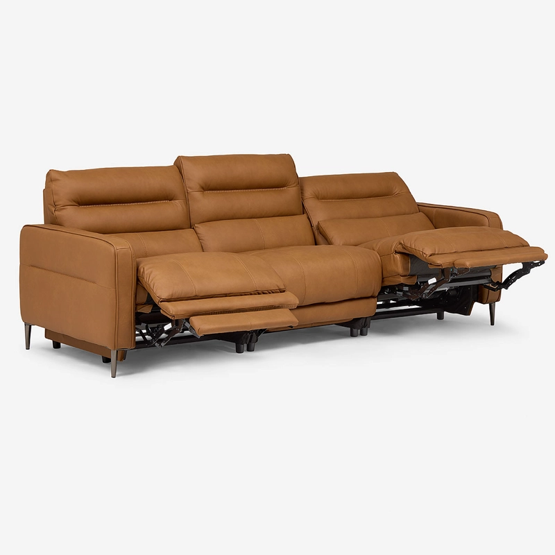 SOFA RECLINABLE MONTALVO 3 CUERPOS CUERO/PVC ELE CTRICO - 2
