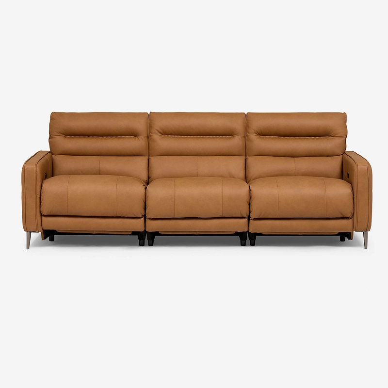 SOFA RECLINABLE MONTALVO 3 CUERPOS CUERO/PVC ELE CTRICO - 3