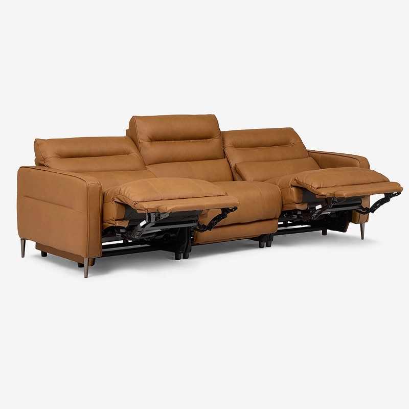 SOFA RECLINABLE MONTALVO 3 CUERPOS CUERO/PVC ELE CTRICO - 4