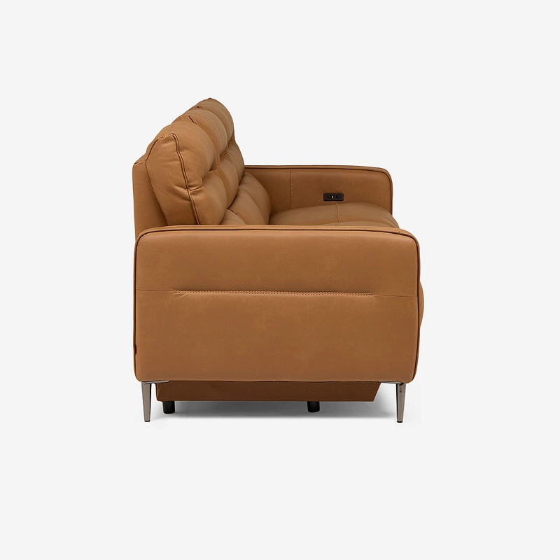 SOFA RECLINABLE MONTALVO 3 CUERPOS CUERO/PVC ELE CTRICO - 6