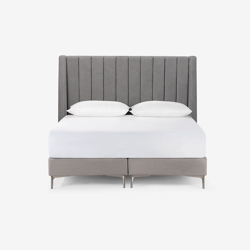RESPALDO NEW BRICKELL TELA QUEEN COLOR ACERO - 1