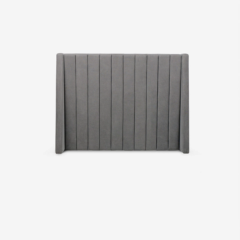 RESPALDO NEW BRICKELL TELA QUEEN COLOR ACERO - 2