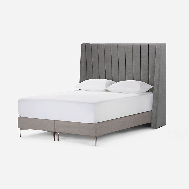 RESPALDO NEW BRICKELL TELA QUEEN COLOR ACERO - 3