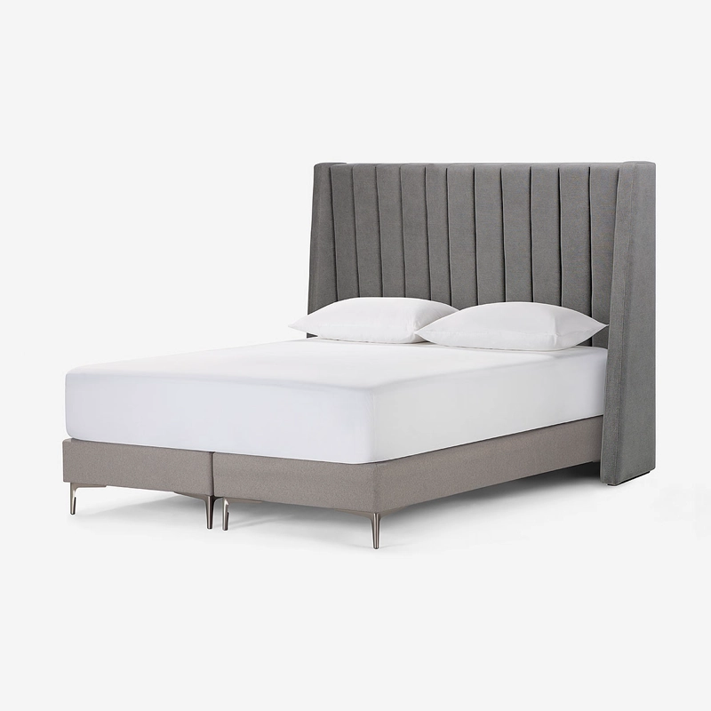 RESPALDO NEW BRICKELL TELA KING COLOR ACERO - 3