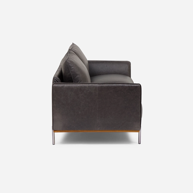 SOFA WESTWOOD 3 CUERPOS CUERO COLOR STONE - 3