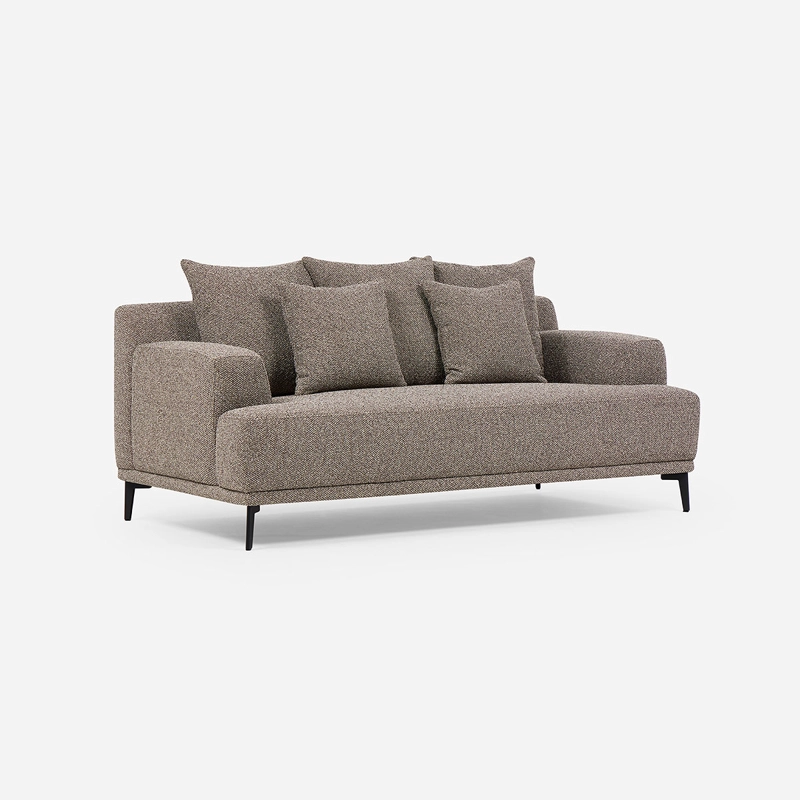 SOFA SOHO 2,5 CUERPOS TELA MARRON - 1