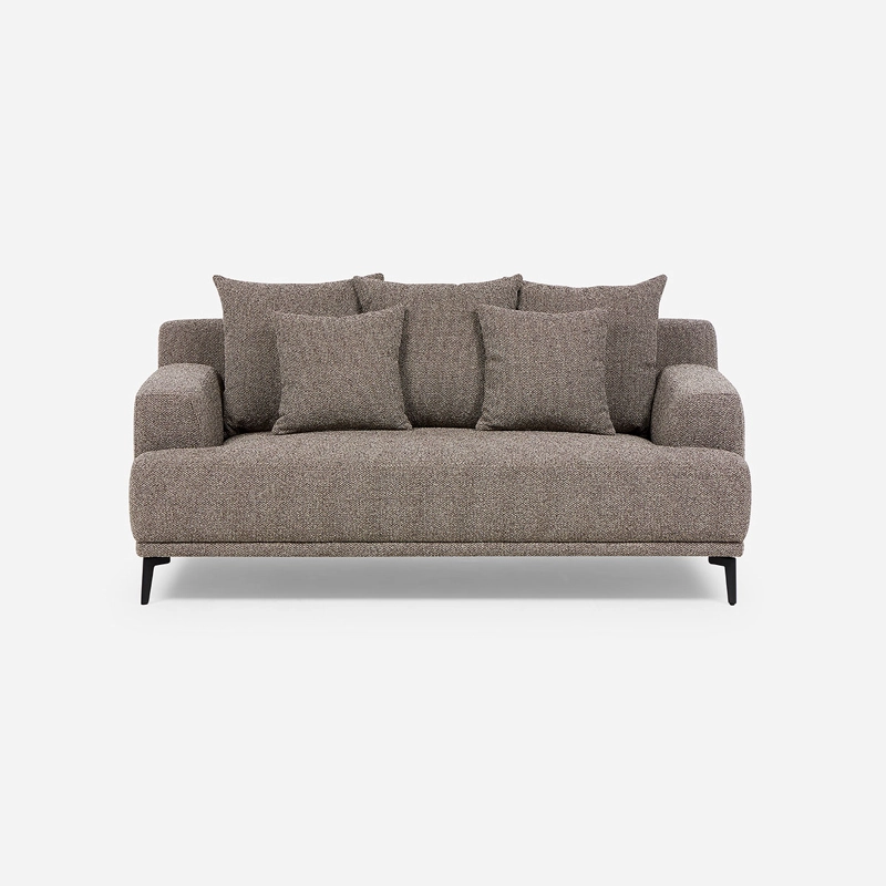 SOFA SOHO 2,5 CUERPOS TELA MARRON - 3