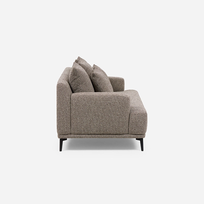 SOFA SOHO 2,5 CUERPOS TELA MARRON - 4