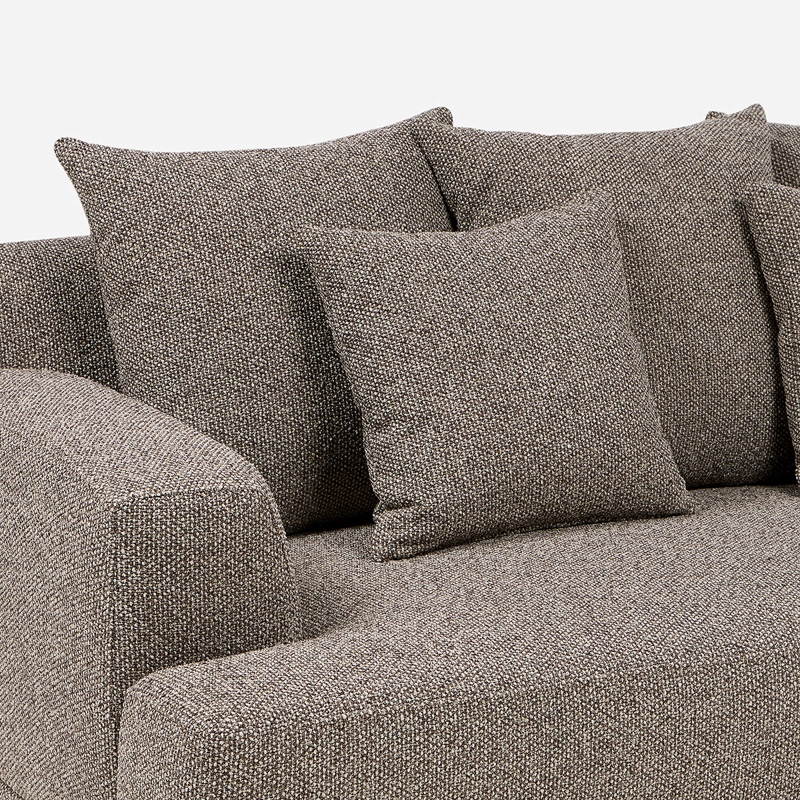 SOFA SOHO 2,5 CUERPOS TELA MARRON - 6