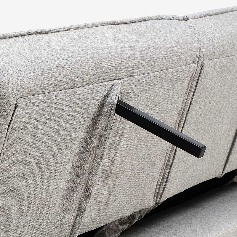FUTON KOBBE TELA GRIS PERLA - 7