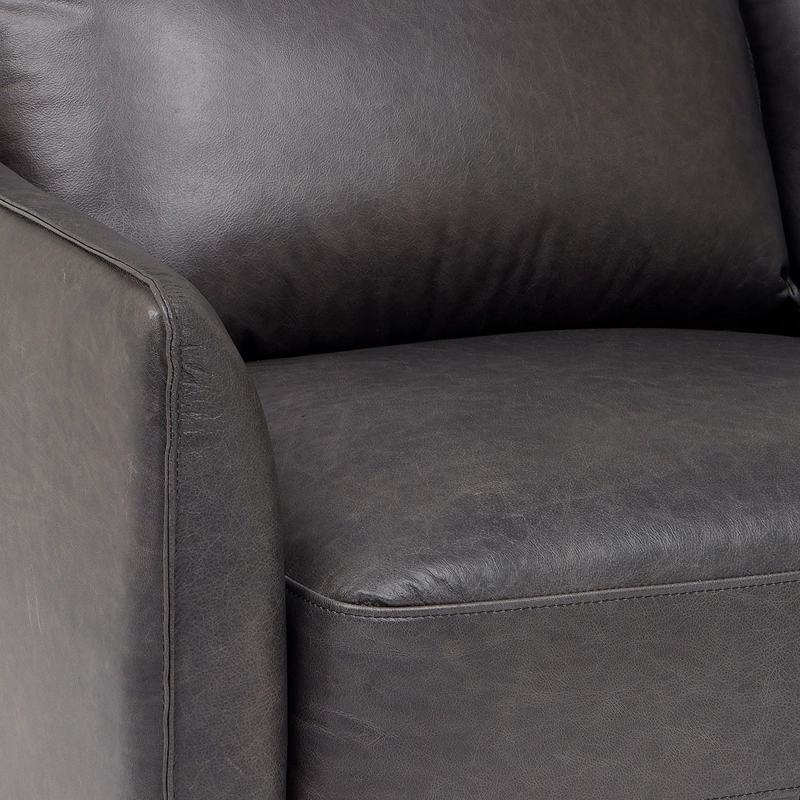 SOFA WESTWOOD 2 CUERPOS CUERO COLOR STONE - 5