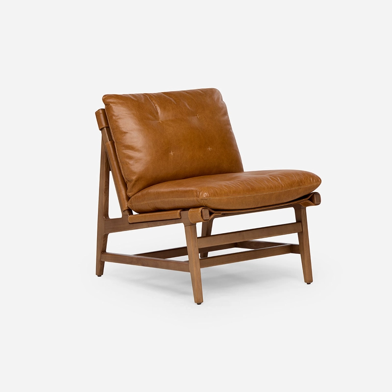 POLTRONA MONTENEGRO CUERO COLOR WHISKEY - 1