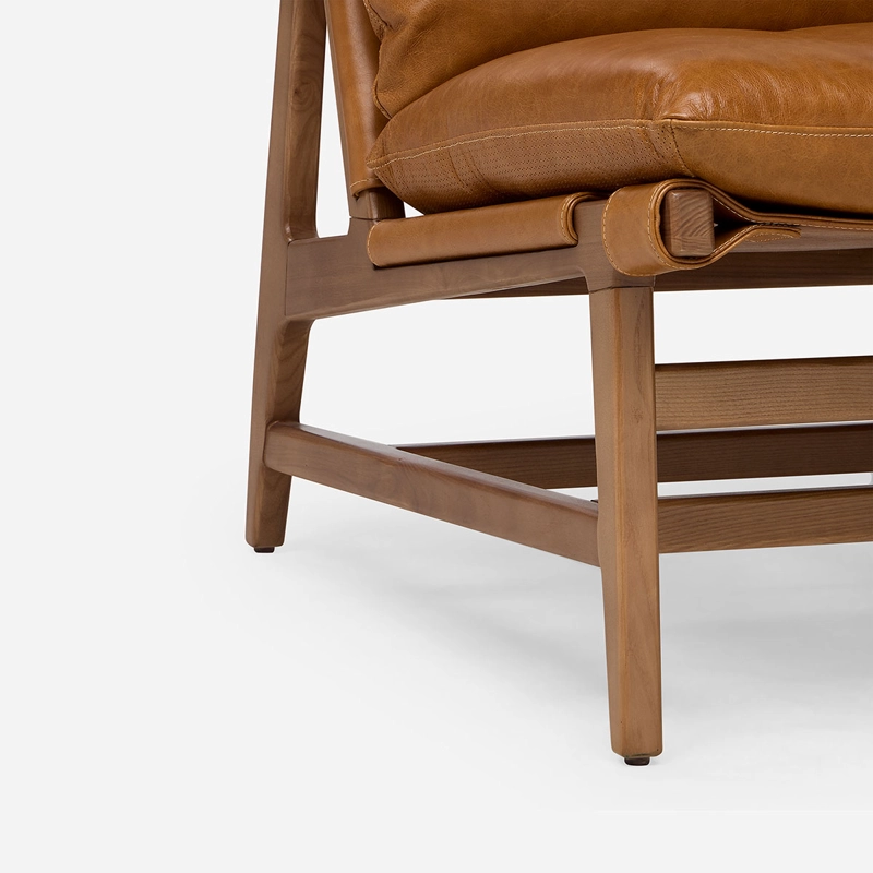 POLTRONA MONTENEGRO CUERO COLOR WHISKEY - 5