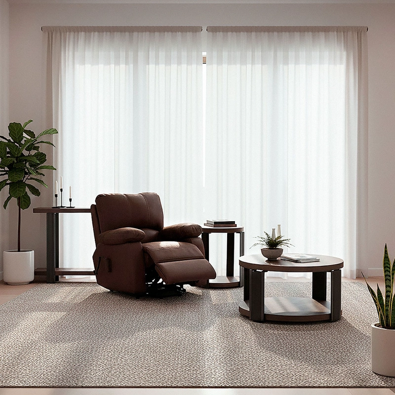 BERGERE ARCHIE LIFT ELE CTRICO TELA MARRON - 7