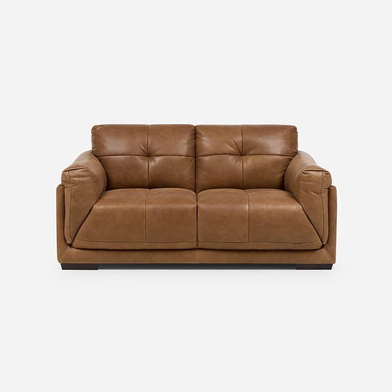 SOFA PLAT 2.5 CUERPOS CUERO TOSTADO - 3