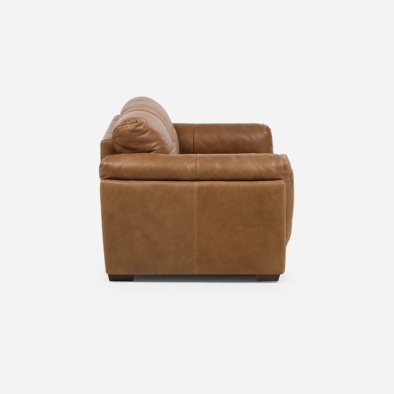 SOFA PLAT 2.5 CUERPOS CUERO TOSTADO - 4