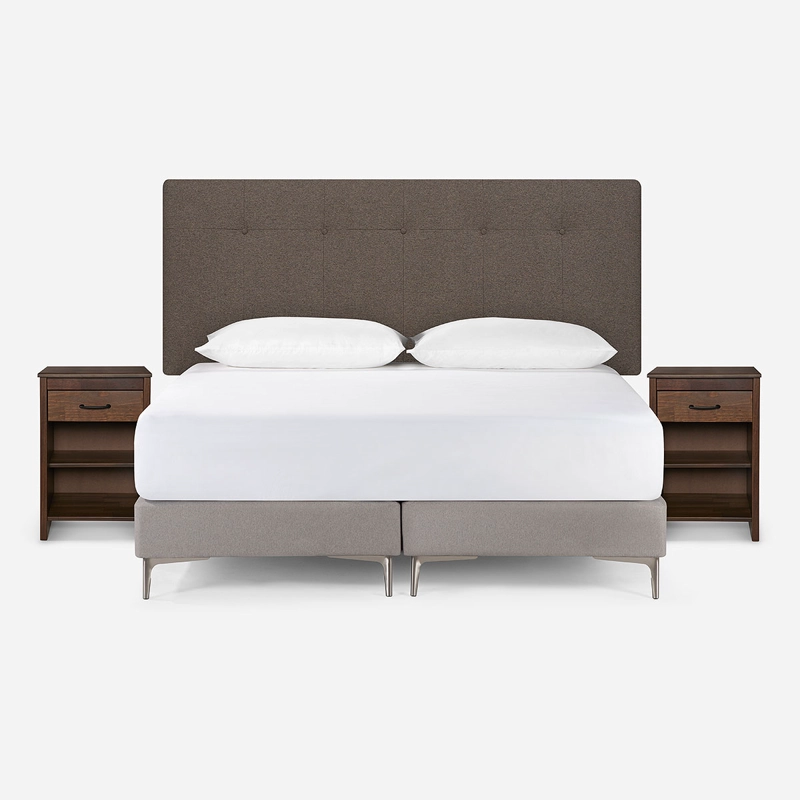 SET RESPALDO NEW BENNET 2 PLAZAS + VELADOR MAURICE - 1