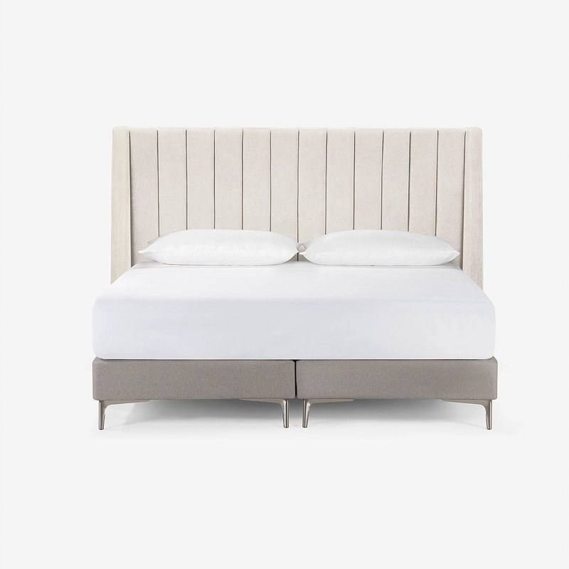 RESPALDO NEW BRICKELL SUPER KING TELA COLOR CRUDO - 1