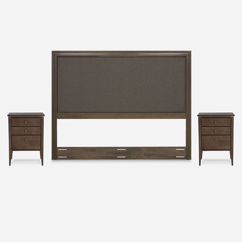SET RESPALDO NOLITA 2 PLAZAS+ VELADOR ISSEY - 2