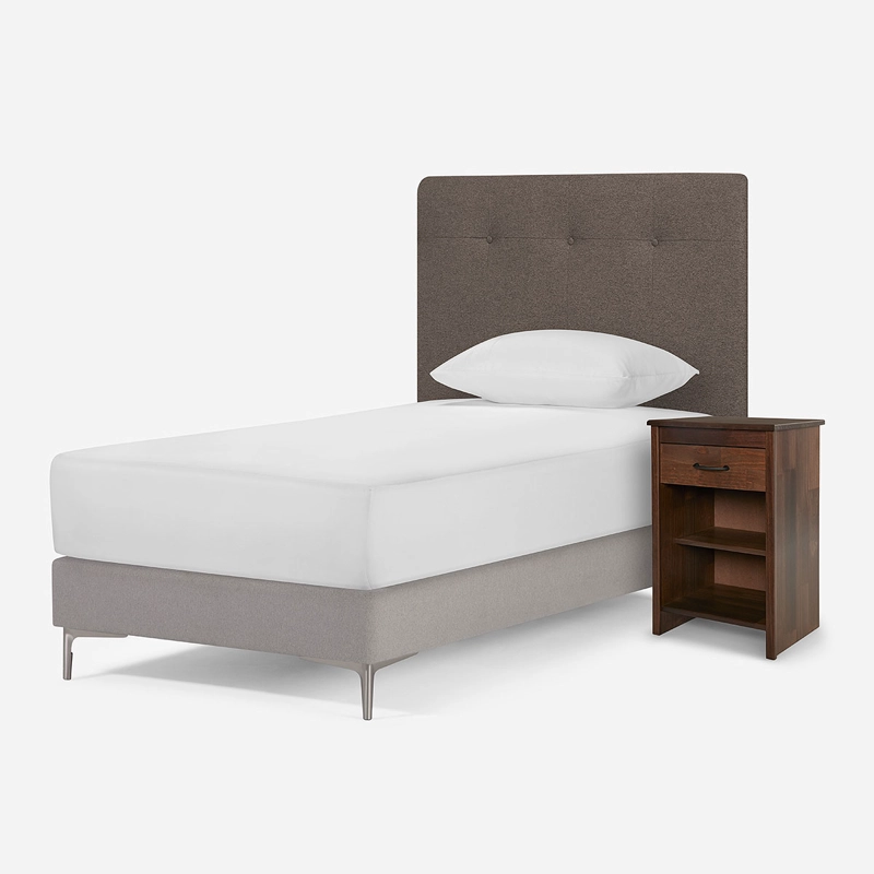 SET RESPALDO NEW BENNET 1.5 PLAZAS + VELADOR MAURICE - 3