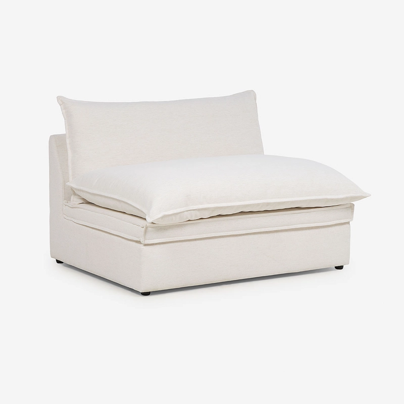 SOFA SECCIONAL MODULAR TIZIMIN TELA 4 PIEZAS CRUDO - 1